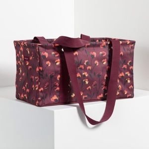 Thirty-One Large Utility Tote delicate floral pattern